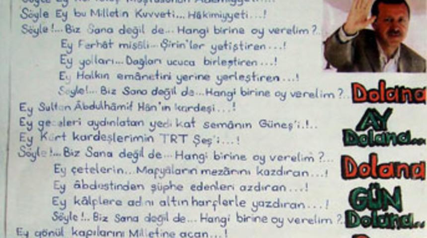 Başbakan'a &ouml;vg&uuml; dolu şiir