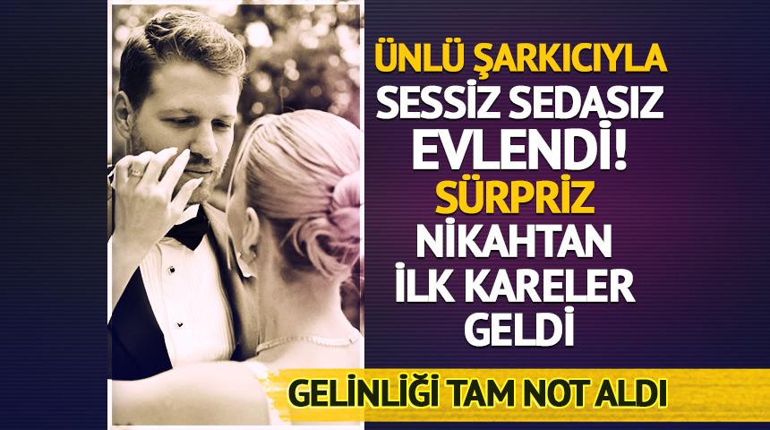 Sessiz sedasız evlendiler! S&uuml;rpriz nikahtan ilk kareler