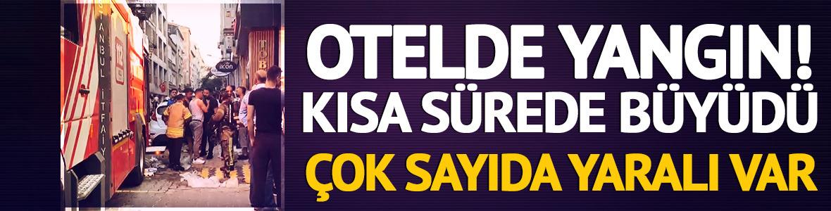 İstanbul'da otel yangını! &Ccedil;ok sayıda yaralı var