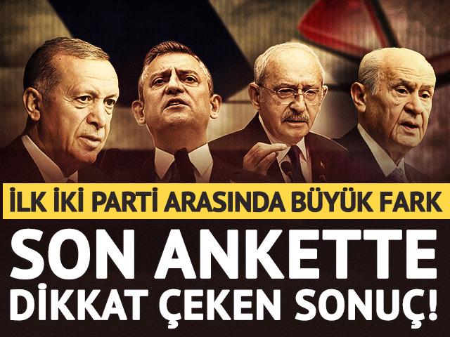 Son se&ccedil;imleri bilmişti! Dikkat &ccedil;eken anket: İlk iki arasında b&uuml;y&uuml;k fark
