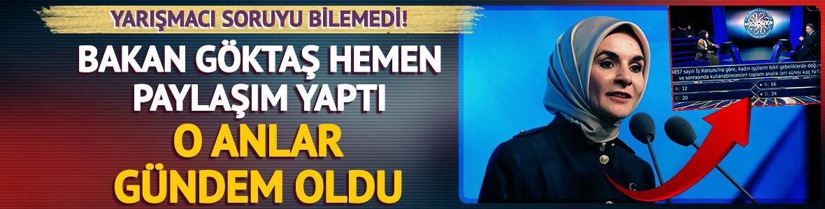 Yarışmacı soruyu bilemedi! Bakan G&ouml;ktaş hemen hatırlatma yaptı