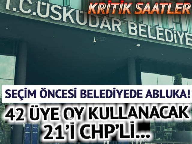 &Uuml;sk&uuml;dar Belediyesi'nde kritik g&uuml;n! Se&ccedil;im 10.00'da başlıyor: Yoğun g&uuml;venlik &ouml;nlemleri alındı