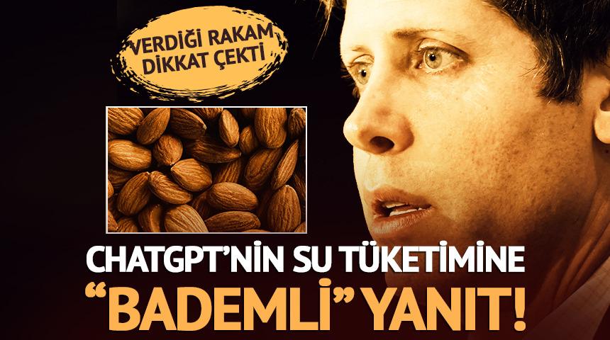 ChatGPT&rsquo;nin su t&uuml;ketimine "bademli" yanıt! Verdiği rakam dikkat &ccedil;ekti