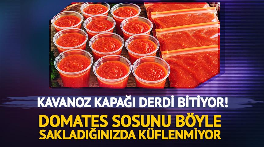 Kavanoz kapağı derdi bitiyor! Domates sosunu b&ouml;yle saklayan k&uuml;f ve bozulma korkusu yaşamıyor