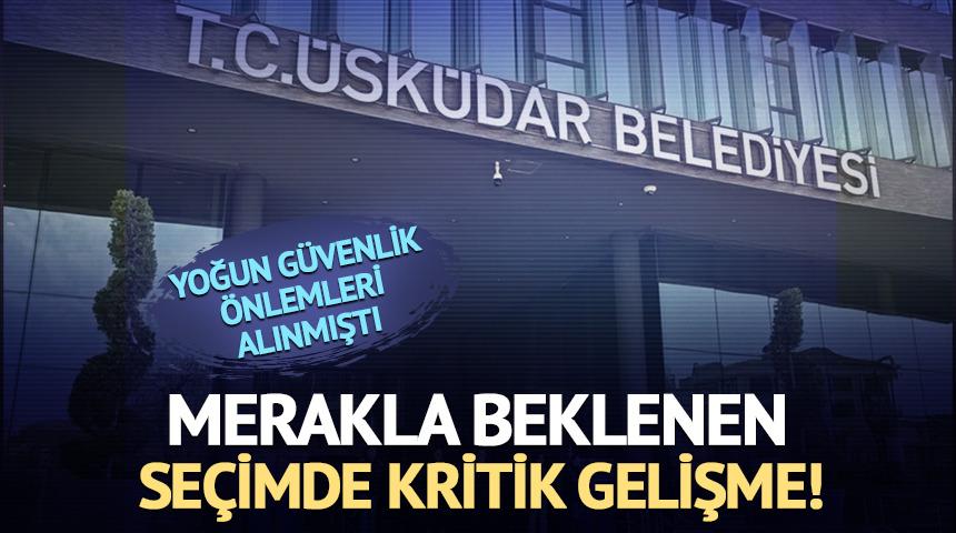 &Uuml;sk&uuml;dar Belediyesi'ndeki başkanvekili se&ccedil;imi ertelendi!