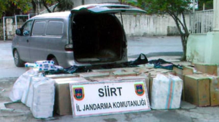31 bin 800 paket ka&ccedil;ak sigara yakalandı