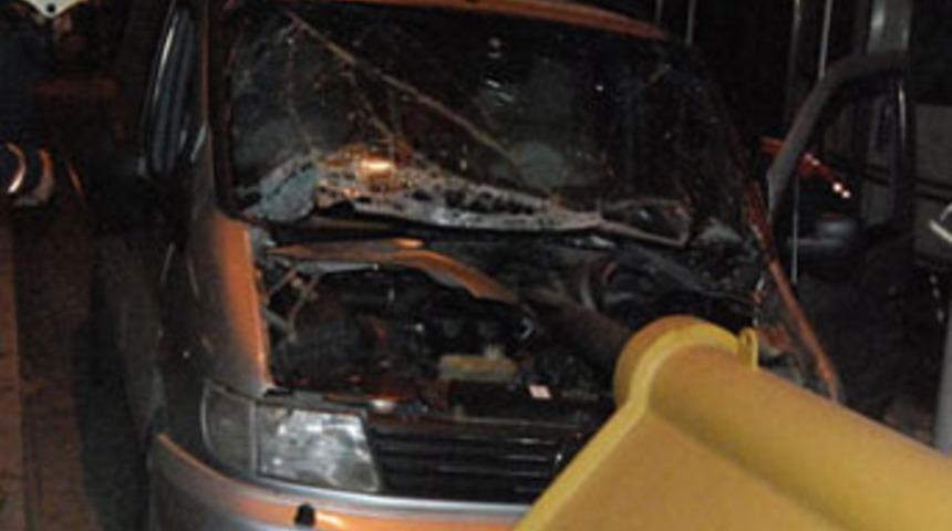 Hidrolik kol ok gibi saplandı