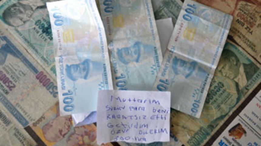 Hırsız vicdana geldi