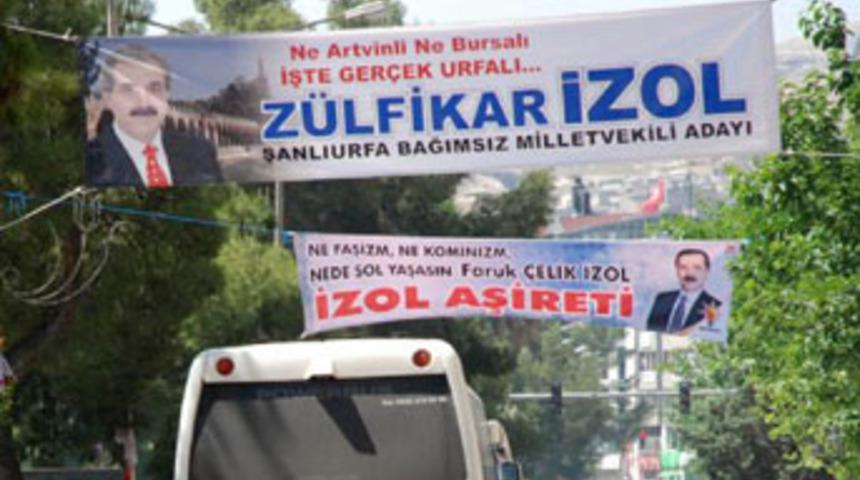 İzol'ların pankart savaşı