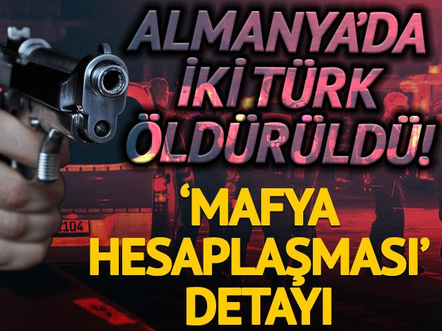 Almanya'da silahlı saldırı! 2 T&uuml;rk &ouml;ld&uuml;r&uuml;ld&uuml;: Mafya hesaplaşması detayı