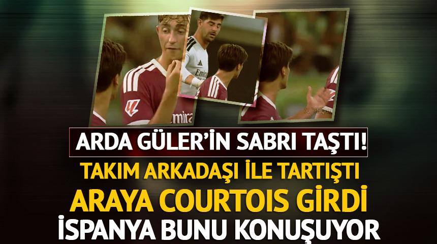 Arda G&uuml;ler'in sabrı taştı &ccedil;ılgına d&ouml;nd&uuml;: Takım arkadaşıyla tartıştı!
