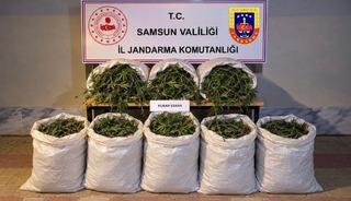 Bafra&rsquo;da 63 kilo kubar esrar ele ge&ccedil;irildi