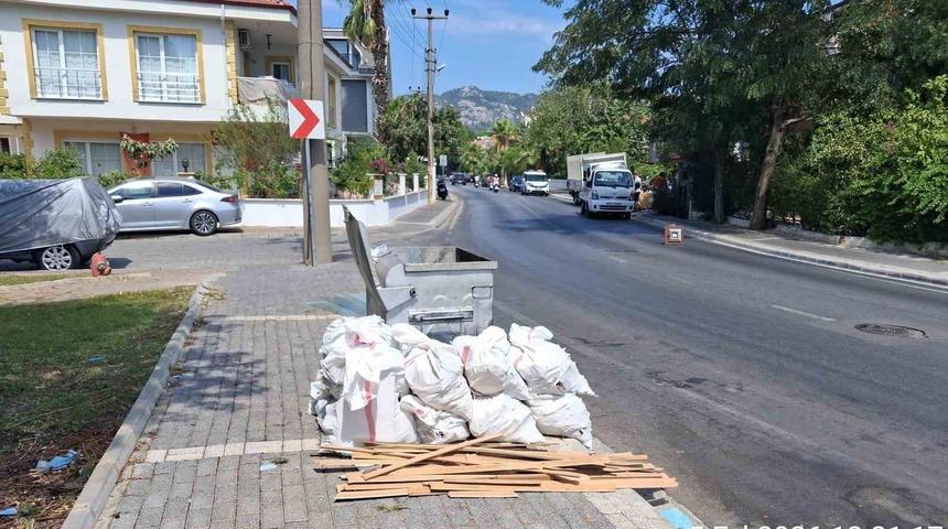 Marmaris&rsquo;te ka&ccedil;ak moloz d&ouml;k&uuml;m&uuml;ne ceza