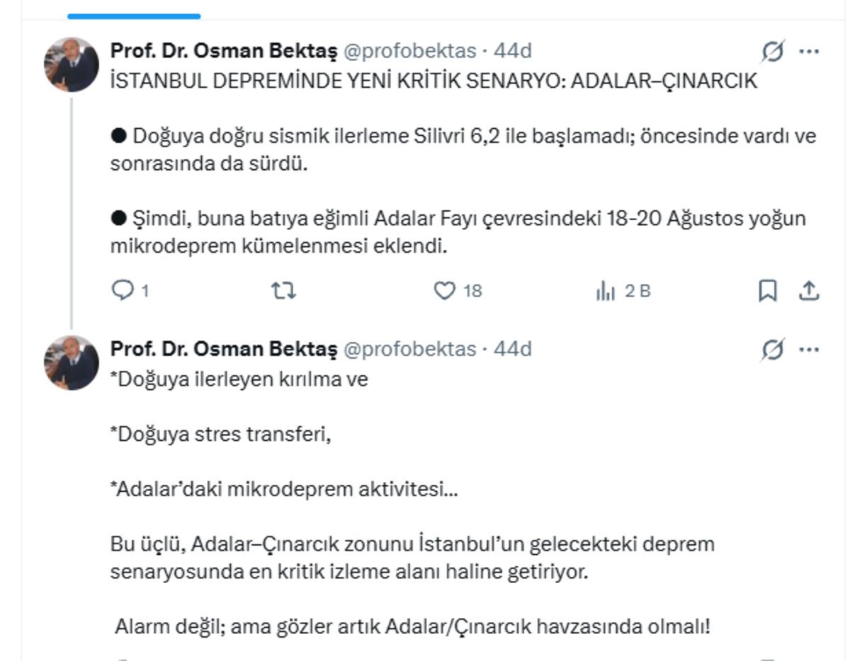 Olası Marmara Depremi ile ilgili açıklama! "Gözler artık Adalar/Çınarcık havzasında olmalı" 3