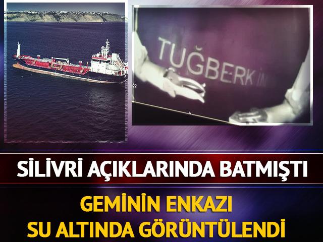 Silivri a&ccedil;ıklarında batmıştı! Enkazı g&ouml;r&uuml;nt&uuml;lendi