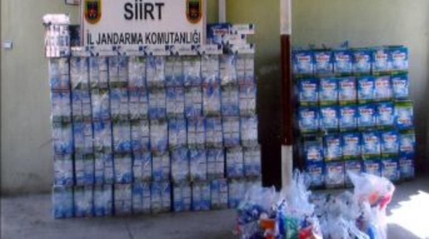 Siirt'te 22 bin paket ka&ccedil;ak sigara ele ge&ccedil;irildi