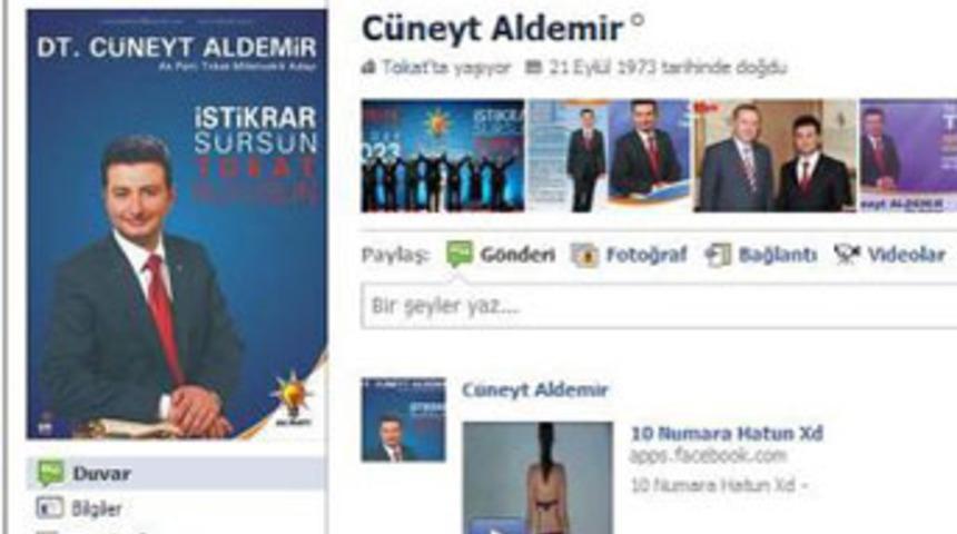 AK Partili adaya Facebook şoku