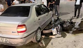 Elazığ'da otomobil ile motosiklet &ccedil;arpıştı: 1 yaralı
