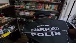 Edirne'de uyuşturucu imalathanelerine operasyon; 2 tutuklama