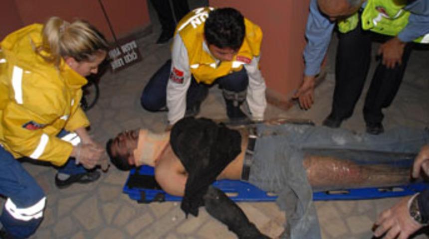 9'uncu kattan d&uuml;şt&uuml;, ayağı kırıldı