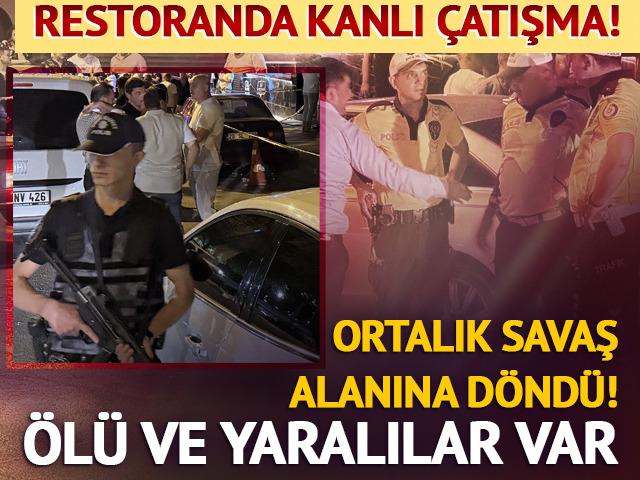 Denizli'de restoranda kanlı &ccedil;atışma: 2 &ouml;l&uuml;, 3 yaralı