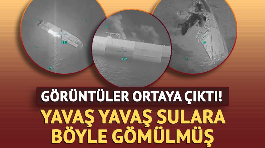ABD vurdu, İran tankeri battı! G&ouml;r&uuml;nt&uuml;ler paylaşıldı