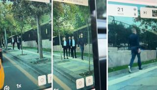 Hakan Fidan s&uuml;rprizi! Kaldırımda y&uuml;r&uuml;rken denk geldi