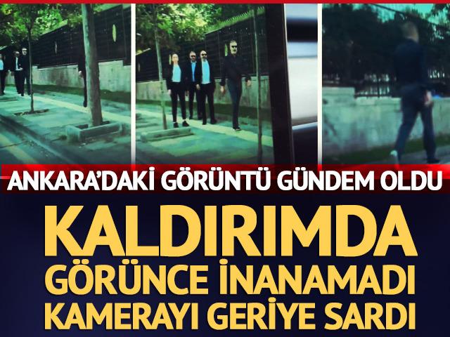 Hakan Fidan s&uuml;rprizi! Kaldırımda y&uuml;r&uuml;rken denk geldi