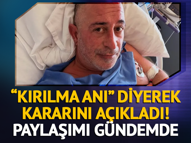 "Kırılma anı" diyerek kararını a&ccedil;ıkladı! O afiş g&uuml;ndemde