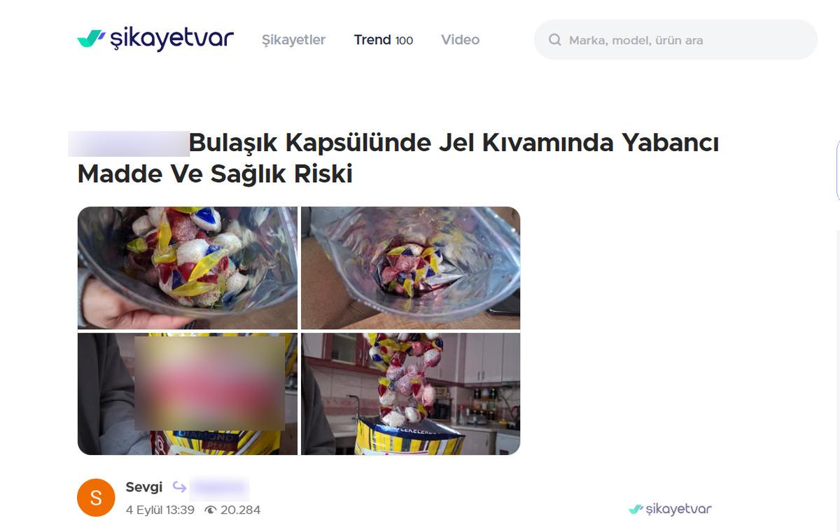 Bulaşık makinesi kapsülünden çıktı! Gizemli madde panik yarattı 1