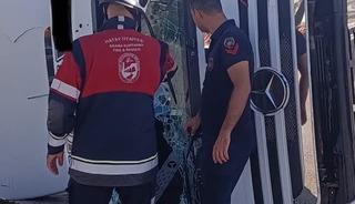 Kırıkhan&rsquo;da trafik kazası: 1 yaralı