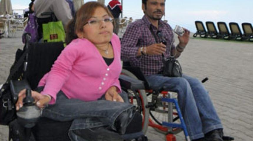 Engelli vatandaşların zirve keyfi