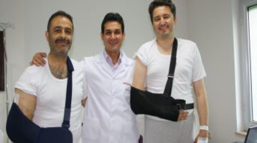 Bakan &Ccedil;ağlayan'ın konvoyundaki kazada yaralananlar taburcu edildi