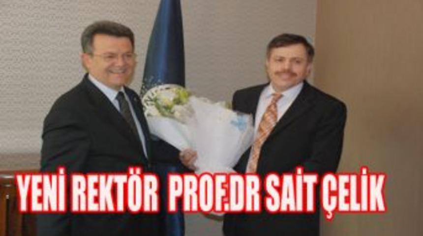 Yeni rekt&ouml;r Sait &Ccedil;elik