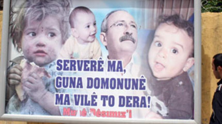 CHP, Zazaca afişleri kaldırdı