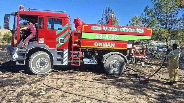Hisarcık’ta otluk alanda çıkan yangın ormana sıçramadan söndürüldü 4