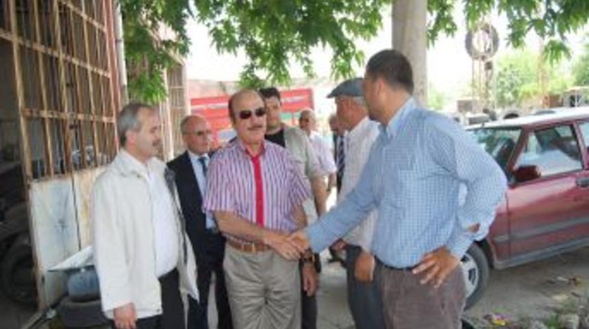 &Ccedil;etinkaya Kozan&rsquo;da sanayi esnafını gezdi