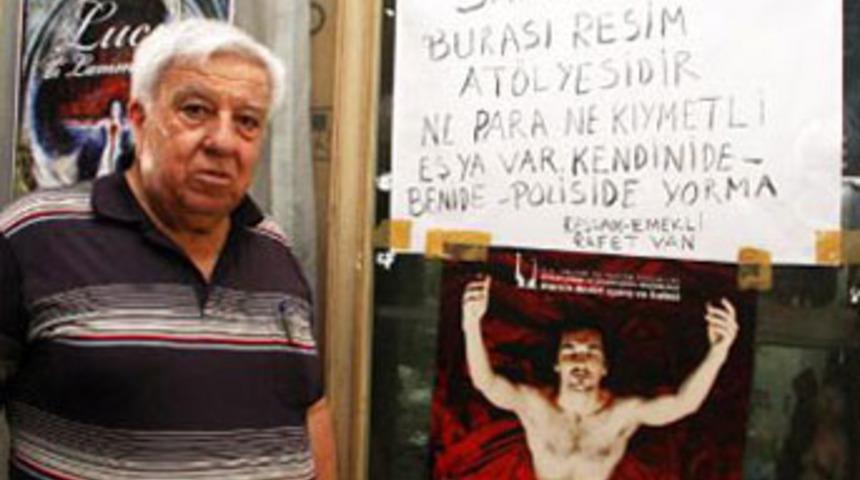 Ressamdan hırsıza uyarı