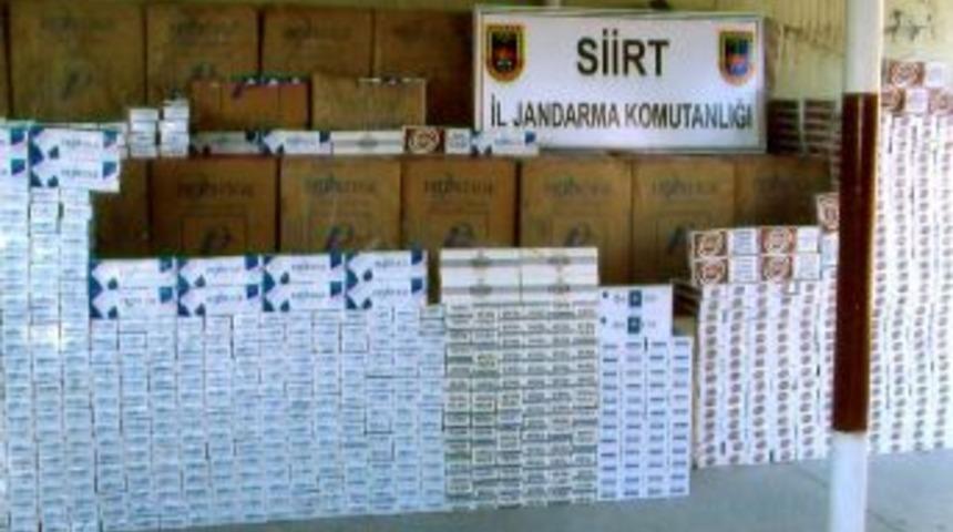 Siirt'te ka&ccedil;ak sigara operasyonu