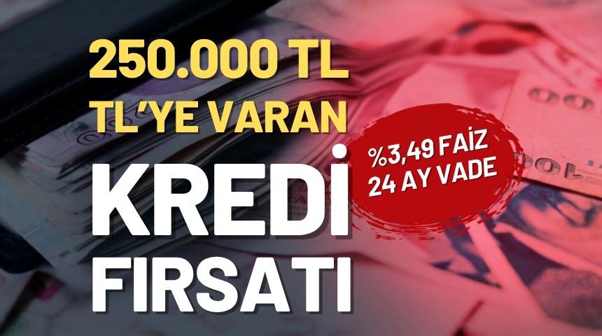250.000 TL'ye varan kredi i&ccedil;in hemen tıkla