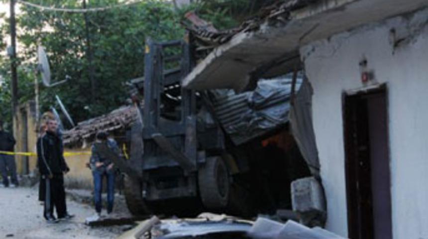 Kağıthane'de forklift faciası