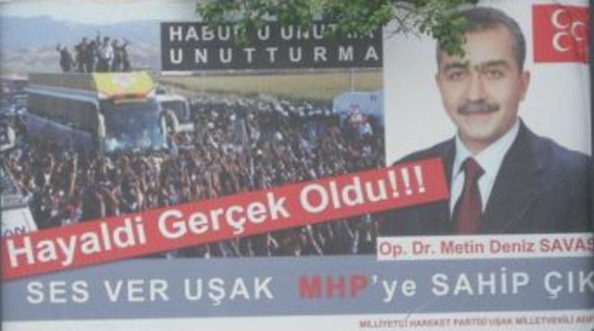 Uşak MHP'den ses getirecek afişler