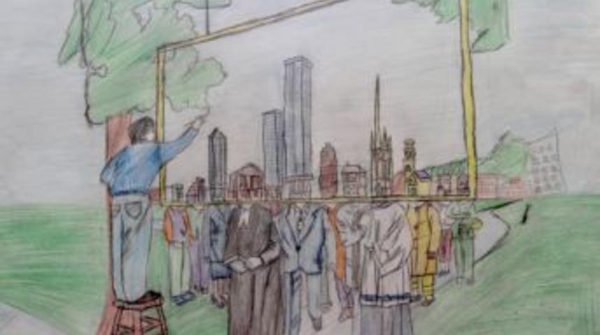 Gen&ccedil; resam yarışmada elde ettiği 350 bin lirayı engelilere bağışladı