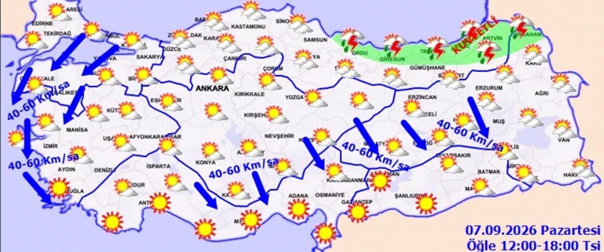 Meteoroloji den 4 il için sarı alarm: Kuvvetli yağış geliyor 1