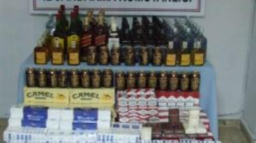 D&uuml;zce'de ka&ccedil;ak i&ccedil;ki ve sigara operasyonu