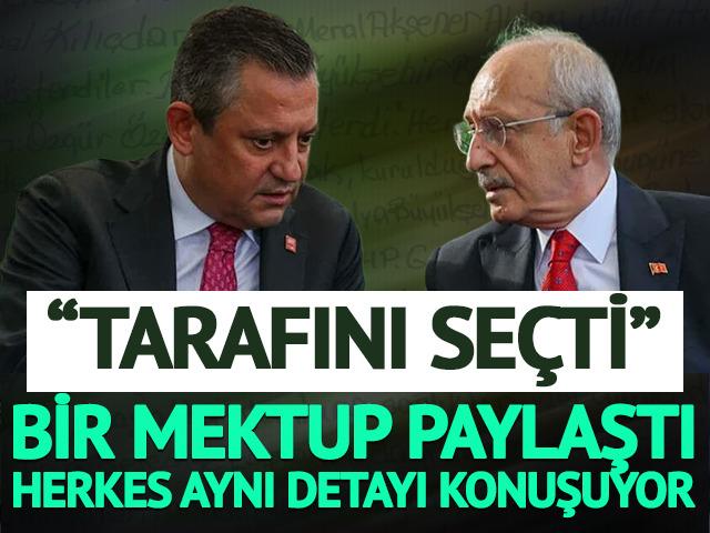 Bir mektup paylaştı, herkes aynı detayı konuşuyor