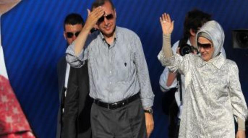 Başbakan Erdoğan, Kazlı&ccedil;eşme mitingine geldi