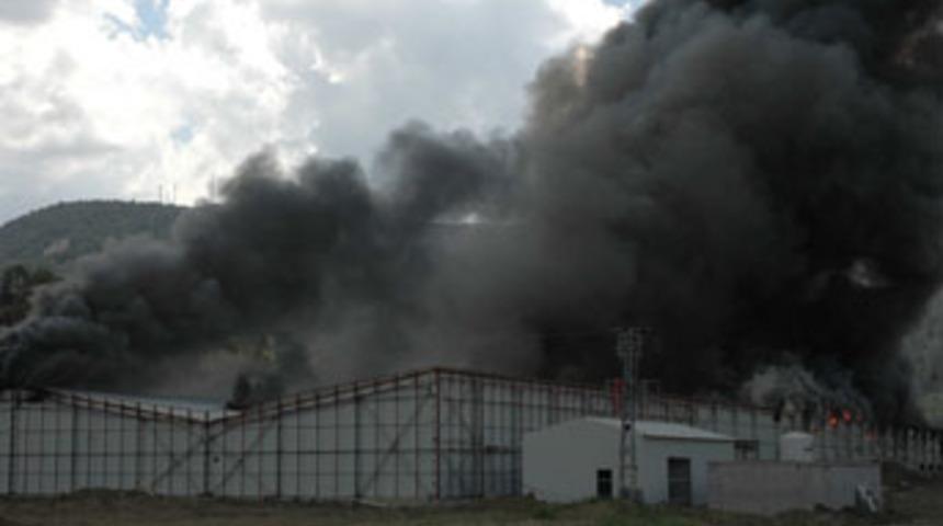 Erpili&ccedil; tesislerinde yangın