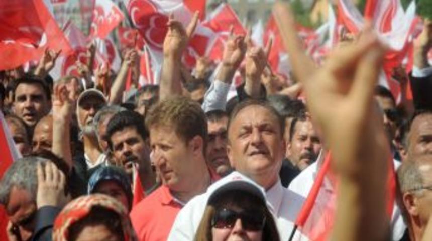 MHP'nin Diyarbakır mitingi olaysız sona erdi