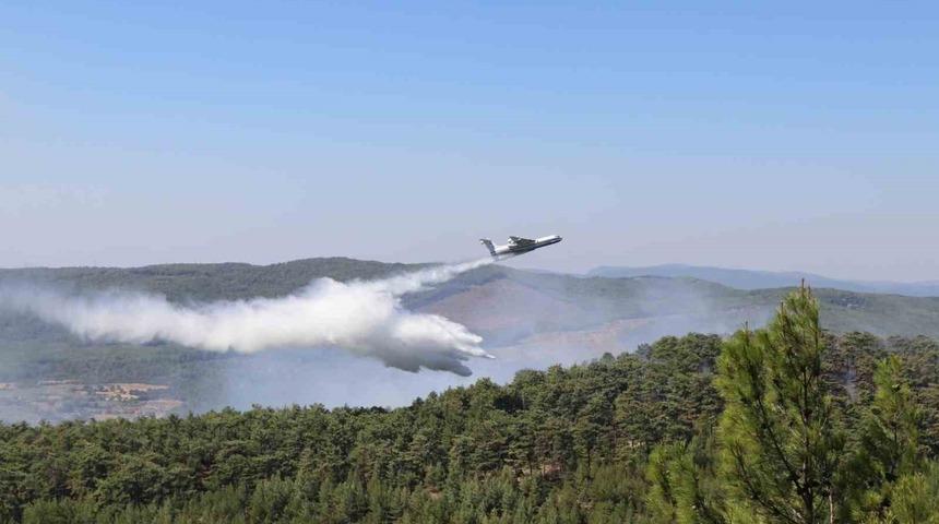 Muğla&rsquo;daki yangının enerjisi d&uuml;ş&uuml;r&uuml;ld&uuml;